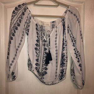 Vintage Havana Off The Shoulder Blouse